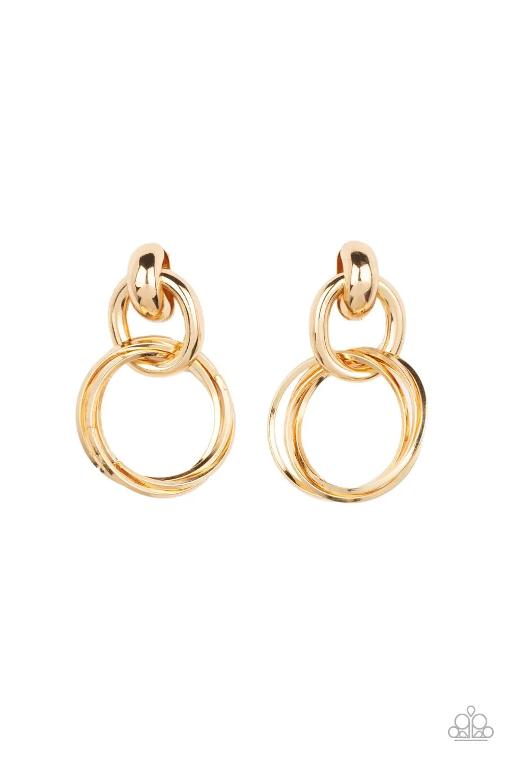 Dynamically Linked - Gold Paparazzi Accessories