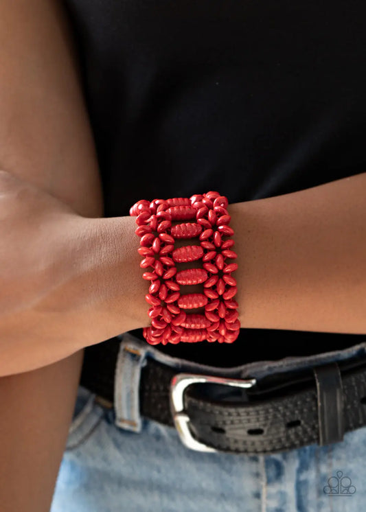 Fiji Flavor - Red Paparazzi Accessories