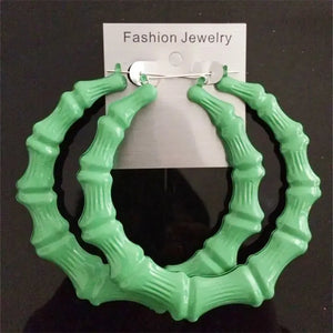 Flourescent Bambo Earrings GlamChasyn