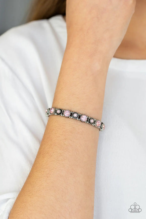Heavy On The Sparkle - Pink Paparazzi Accessories