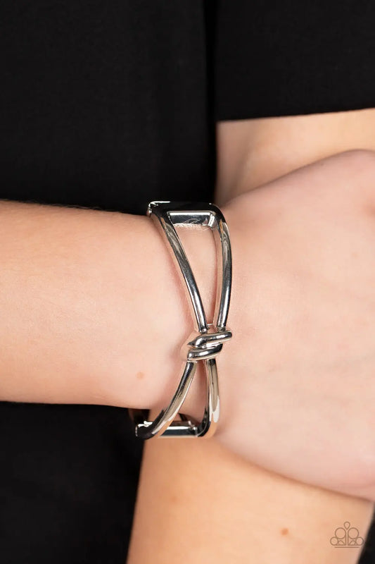 KNOT My First Rodeo - Silver Paparazzi Accessories