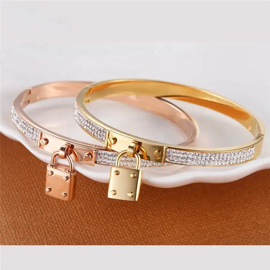 Love Lock Bangle Bracelet GlamChasyn