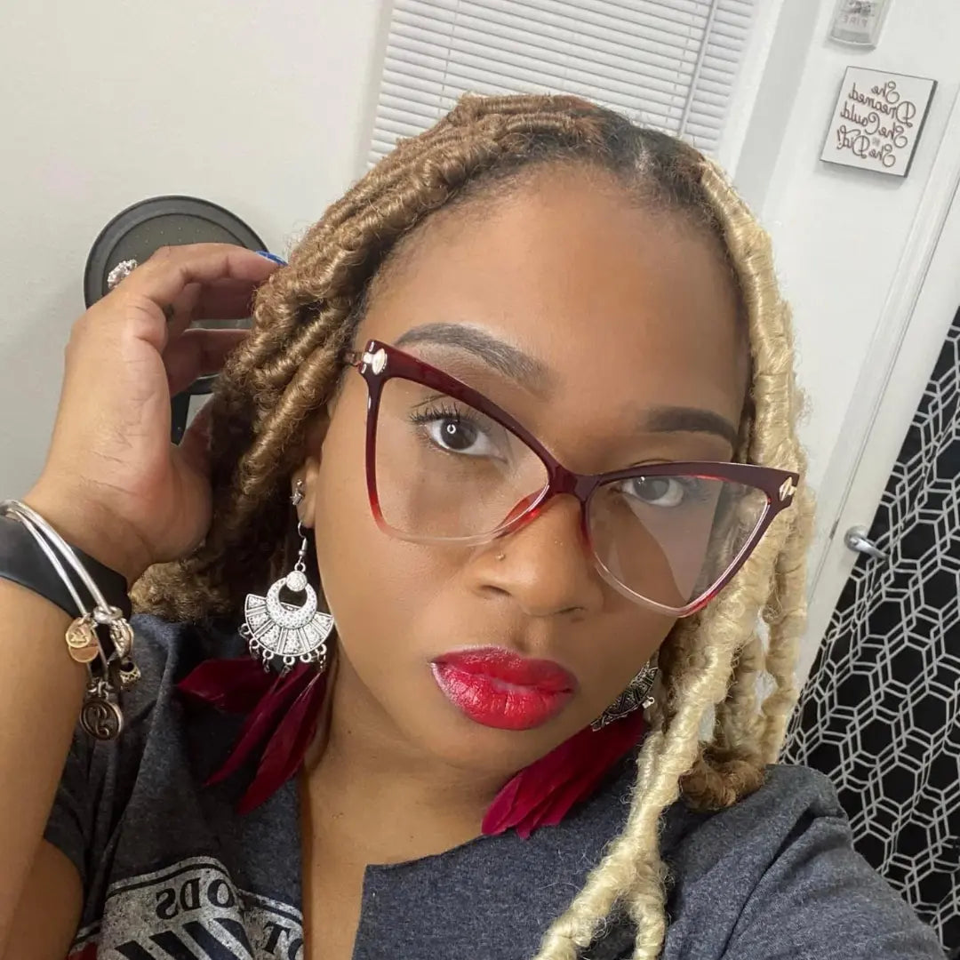 MAXINE cat-eyed glasses- Red SOG