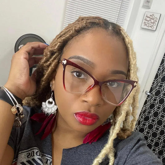 MAXINE cat-eyed glasses- Red SOG