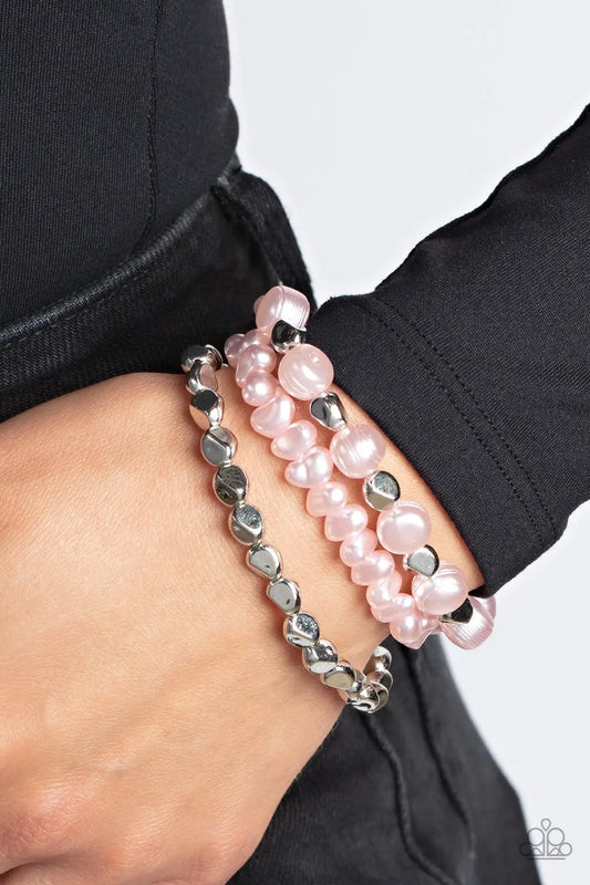 Shoreside Soiree - Pink Paparazzi Accessories