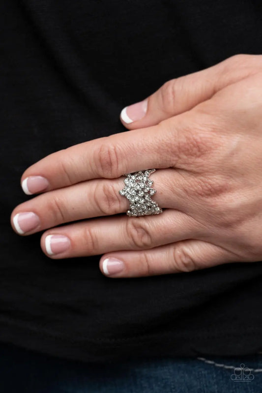Sizzling Shimmer - White Paparazzi Accessories