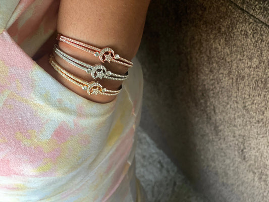 Stars and Moon bangle GlamChasyn