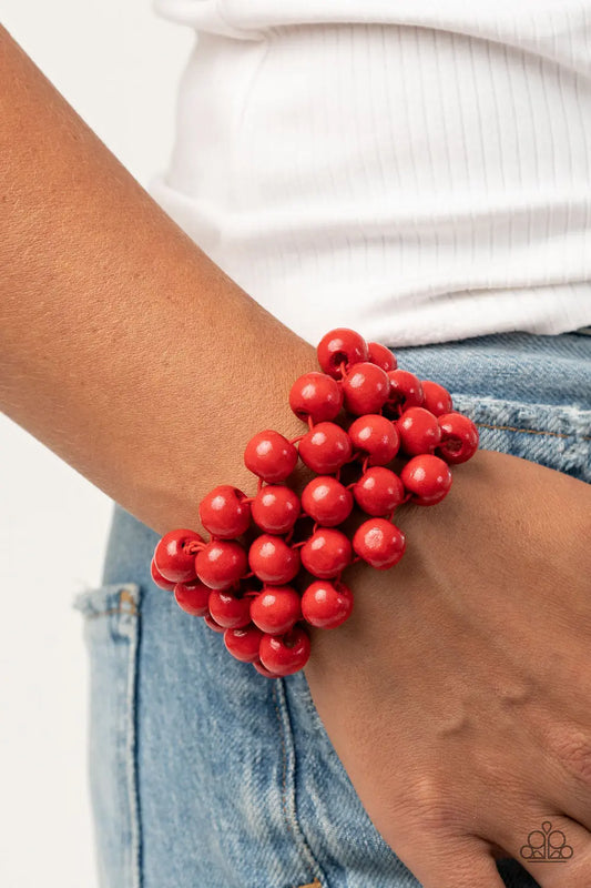Tiki Tropicana - Red Paparazzi Accessories