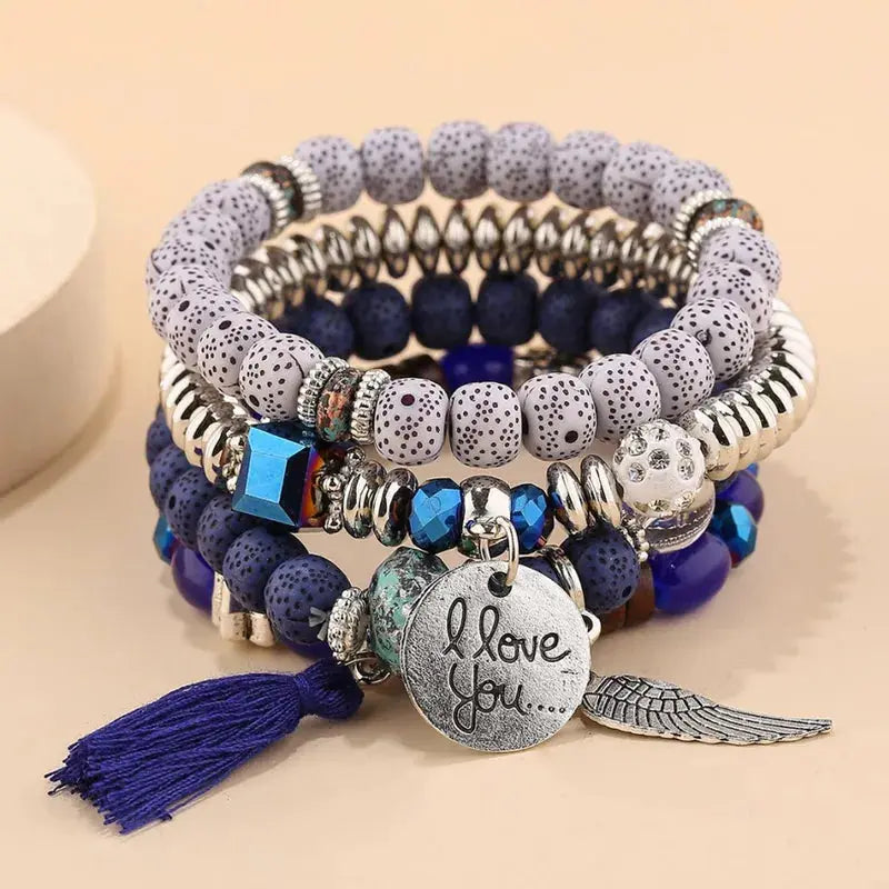 Wings of Love Bracelet Stack GlamChasyn