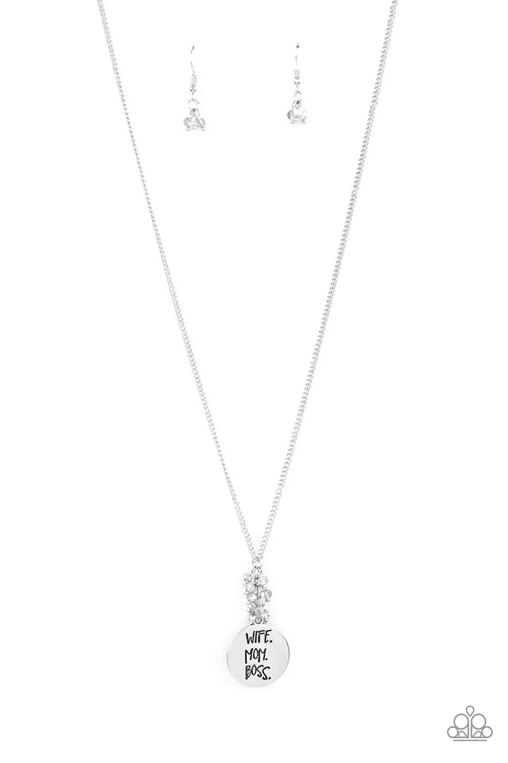 Words To Live By - Silver Paparazzi Accessories
