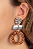 Woven Whimsicality - Brown Paparazzi Accessories